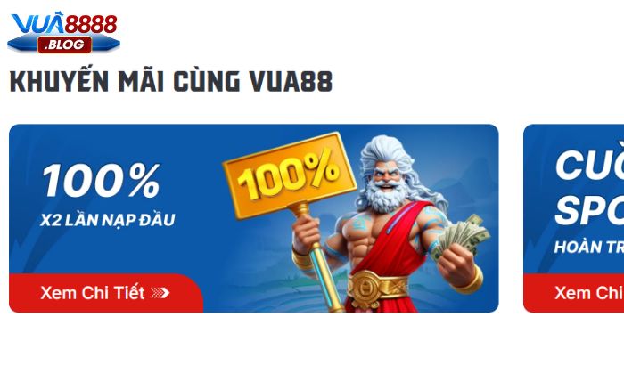 Vua88 thường xuyên cập nhật nhiều chương trình khuyến mãi hấp dẫn Vua88 thường xuyên cập nhật nhiều chương trình khuyến mãi hấp dẫn