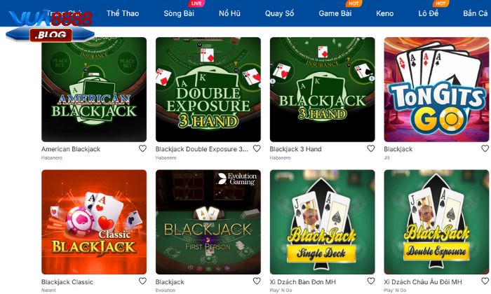 Black jack Vua88 hay Xì dách là thể loại game bài sử dụng bộ bài tây 52 lá