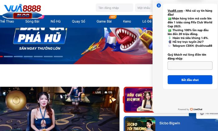 Chia sẻ những kênh liên lạc tại Vua88