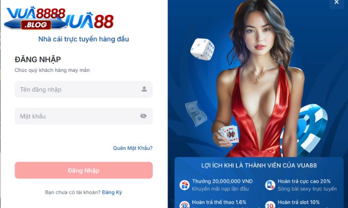 Hướng dẫn đăng nhập Vua88 đầy đủ, chi tiết