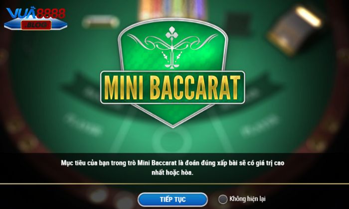 Mini Baccarat là một trong những tựa game bài cực thu hút tại Vua88