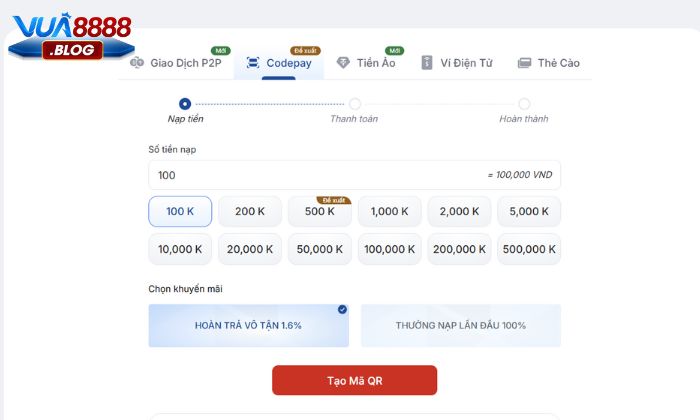 Một số các lưu ý khi nạp tiền tại Vua88 Một số các lưu ý khi nạp tiền tại Vua88