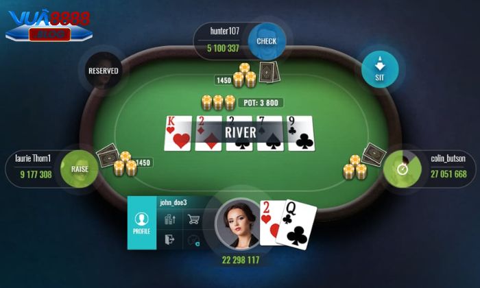 Luật chơi Poker Texas Vua88 chi tiết cho tân thủ Luật chơi Poker Texas Vua88 chi tiết cho tân thủ