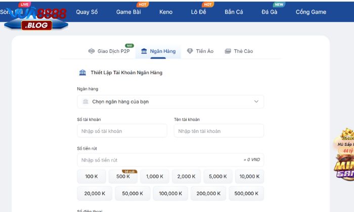 Truy cập đúng sân chơi chính thống của Vua88 và tiến hành đăng nhập 